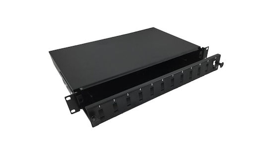A-LAN Patch Panel για Rack 1U 19" 12 Θυρών Γκρι