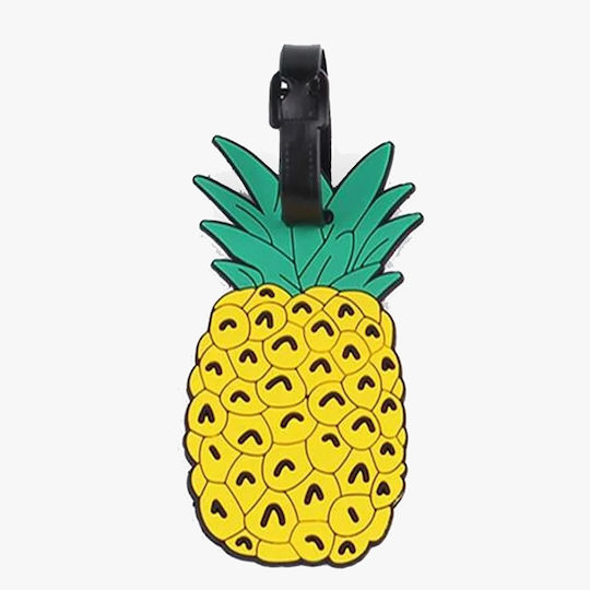 Bartuggi Ετικέτα Βαλίτσας Κίτρινη Pineapple