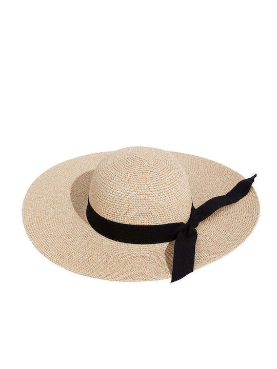 Achilleas Accessories Wicker Women's Hat Beige