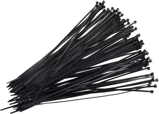 Proline Proline Kunststoff Kabelbinder 200mmx4.8mm in Schwarz Farbe (100 Stück) 59121