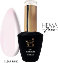 Beauty VI Ημιμόνιμο Βερνίκι Clear Pink 15ml
