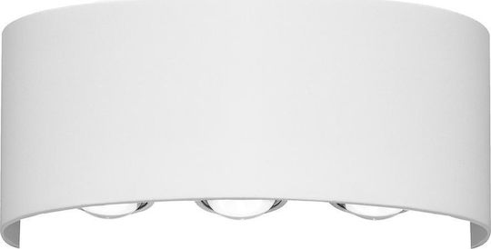 Italux Modern Lamp Wall with Integrated LED White 17cm