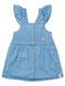 Little Dutch Παιδικό Φόρεμα Τζιν Αμάνικο Μπλε