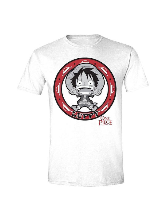 One Piece Luffy Kawaii White T-shirt