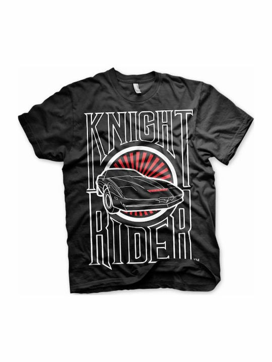 Knight Rider Sunset K.i.t.t Black T-shirt Knight Rider Sunset K.i.t.t Black T-shirt