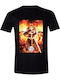 Demon Slayer Kimetsu No Yaiba Kyojuro Rengoku Black T-shirt