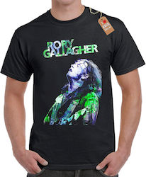 Rock Deal Rory Gallagher T-shirt Μαύρο Βαμβακερό Rory Gallagher Rock Deal Rory Gallagher T-shirt Μαύρο Βαμβακερό Rory Gallagher