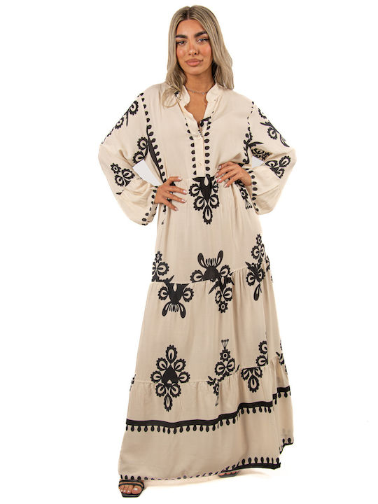 Viscose Ivory Dress