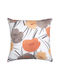 Dimeco Doris Decorative Pillow Case 100% Cotton Brown 45x45cm