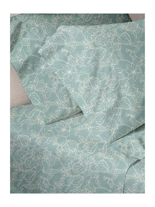 Sunshine Duvet Cover Single 170x250 Menta Aqua