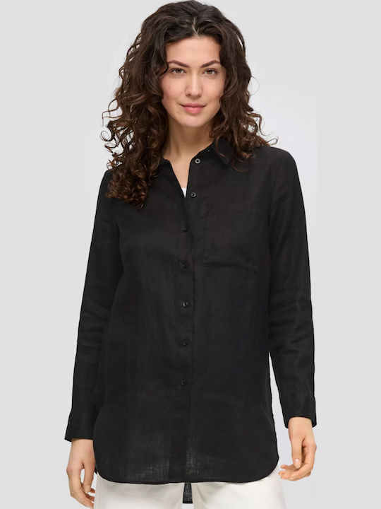 Mânecă lungă Femei In Cămașă Black