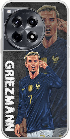 Football Stars Antoine Griezmann France Задна корица Силикон Многоцветен (OnePlus 12)
