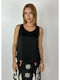 Moutaki Women's Blouse Sleeveless Black