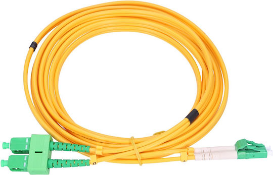 Extralink Кабел Оптично Влакно SC/APC-LC/APC 3м Жълт