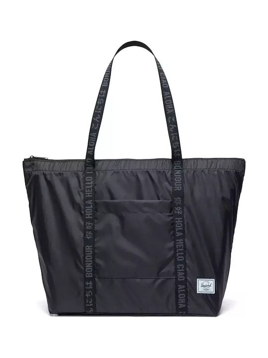 Herschel Portland Stoff Damen Tote Tasche Schwarz