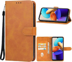 Vivo Y35 4g 2022 Leather Phone Case Brown