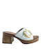 Commanchero Original Heel Mules White