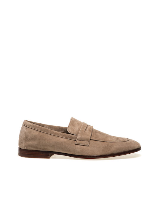 Frau Men's Suede Moccasins Brown