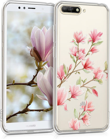 KWmobile Magnolias Back Cover Σιλικόνης Διάφανο (Huawei Y6 2018)