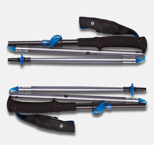 Black Diamond Pair of Telescopic Fast Lock Trekking Poles Distance Flz 385gr
