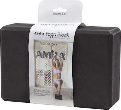 Amila Yoga Block Gray 7.6x15x23cm 1Stück