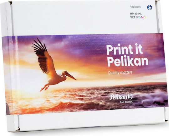 Pelikan B C M Y Συμβατό Toner για Laser Εκτυπωτή HP HP 364XL Μαύρο
