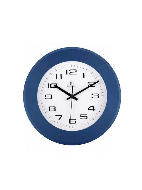 Justaminute Wall Clock Plastic Blue