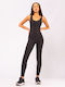 Women's Sleeveless One-piece Suit Black