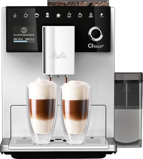 Melitta Ci Touch Automatic Espresso Machine 1400W Pressure 15bar with Grinder Silver