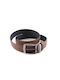 397 Petridis Men's Leather Belt Tabac Brown