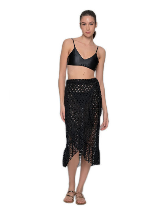 Milena by Paris Women's Skirt Beachwear in Black color