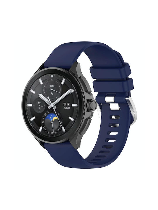 Xiaomi Watch S3 Glossy Surface Silicone Watch Band Dark Blue