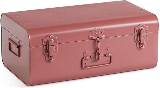 La Redoute Interieurs Dekorative Koffer Metallisch 27x47x19cm Rosa