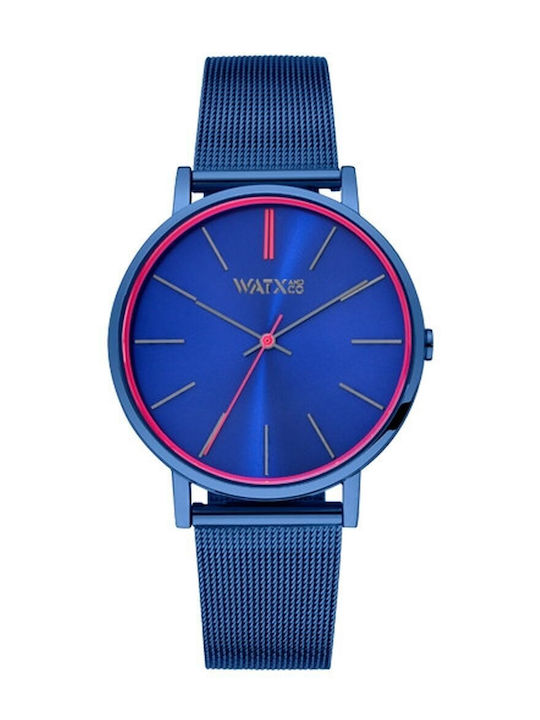 WATX & CO Γυναικείο Ρολόι 38mm Μπαταρίας με Μπλ...