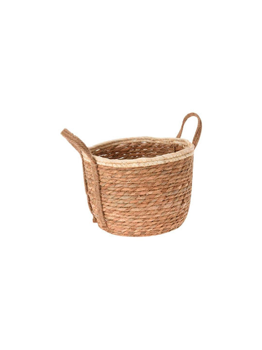 Next Coș decorativ Din paie cu mânere 28x28x27buc