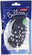Set of 6 Balloons Latex Black 30cm