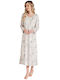 Pijadore Winter Women's Nightdress Salmon
