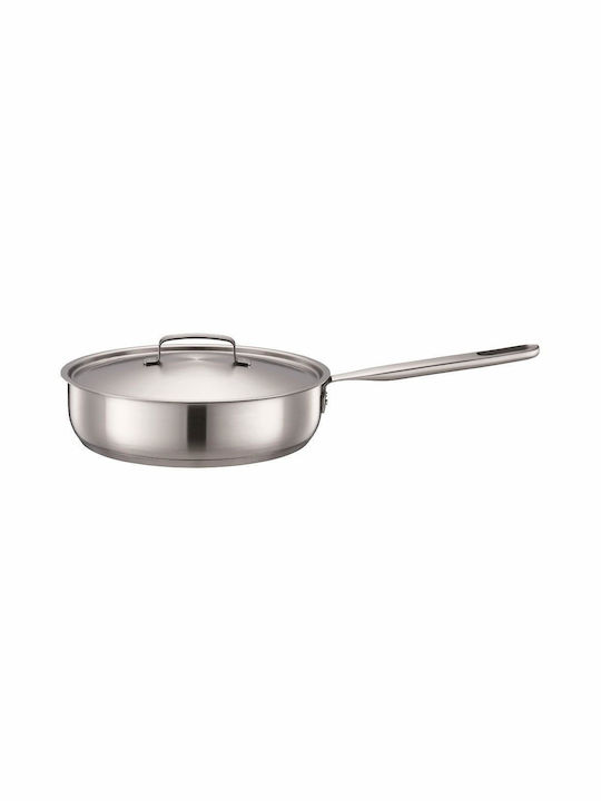 Fiskars Pan Mit Deckel aus Stahl mit Antihaftbeschichtung 26cm