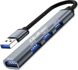 Qoltec USB Hub 3 Θυρών (USB-A) 53793