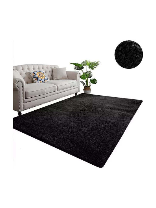 Strado Carpets Covor Rectangular Negru