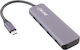 InLine Hub 4 Θυρών USB 3.2 με σύνδεση USB-A Γκρι