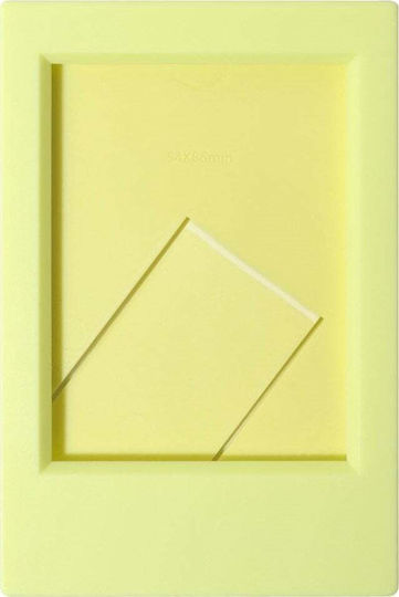 Loveinstant Plastic Photo Frame with Yellow Frame