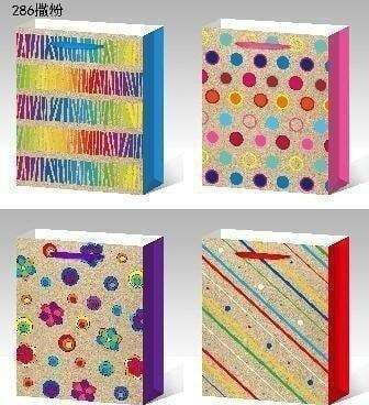 W&K Gift Bag for Gift 24x8x18cm 2 Pieces (Various Designs or Colors)
