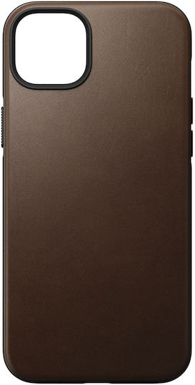Nomad Modern Rustic Bumper Кожа 1.1мм Кафяв (iPhone 14 Plus)