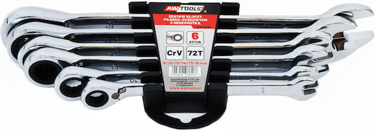 AWTools Σετ Γερμανοπολύγωνα Καστάνιας με Mέγεθος από 8mm έως 19mm 6τμχ