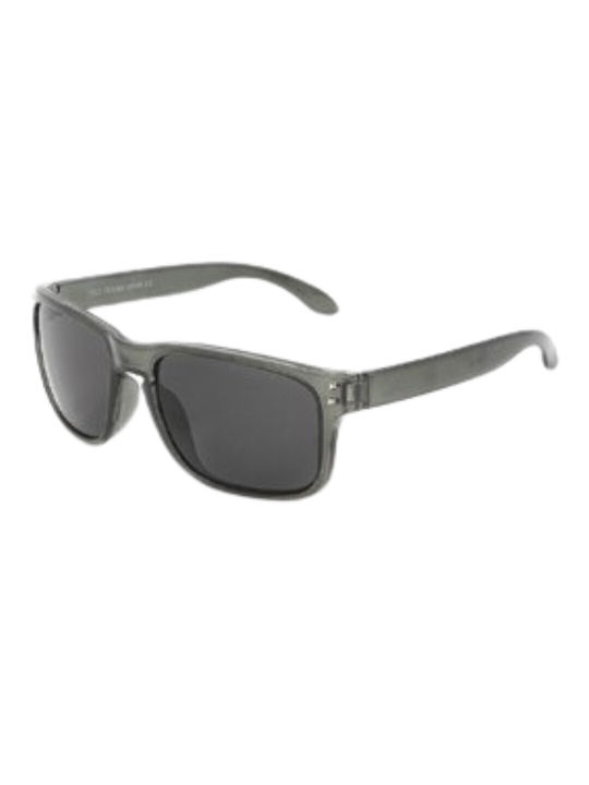 V-store Men's Sunglasses with Gray Plastic Frame and Gray Lens 20.573-1BLACK