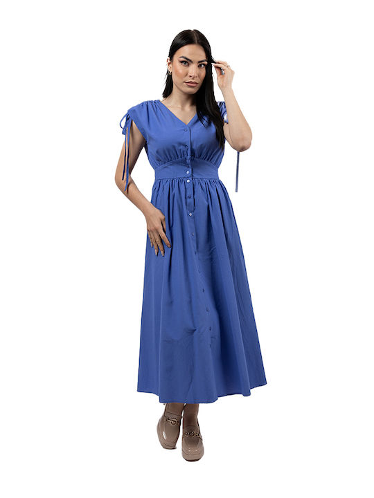 Rochie midi albastră pentru femei