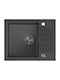 Steiner Drop-In Sink Synthetic Granite W62xD50cm Black