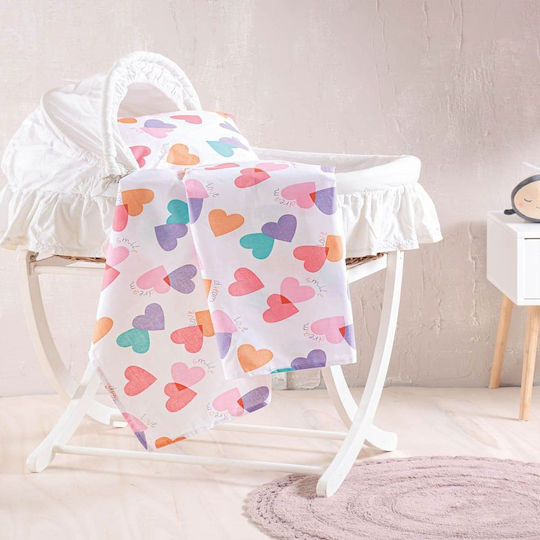 Rythmos Zoey Baby Bettlaken Für Wiege Baumwolle 80x110cm