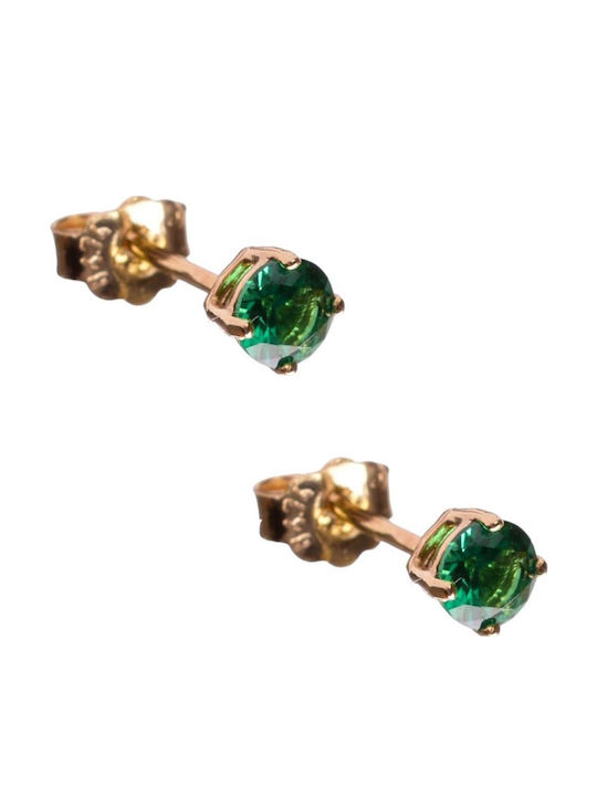 Gatsa Earrings made of Gold 9K with Stones